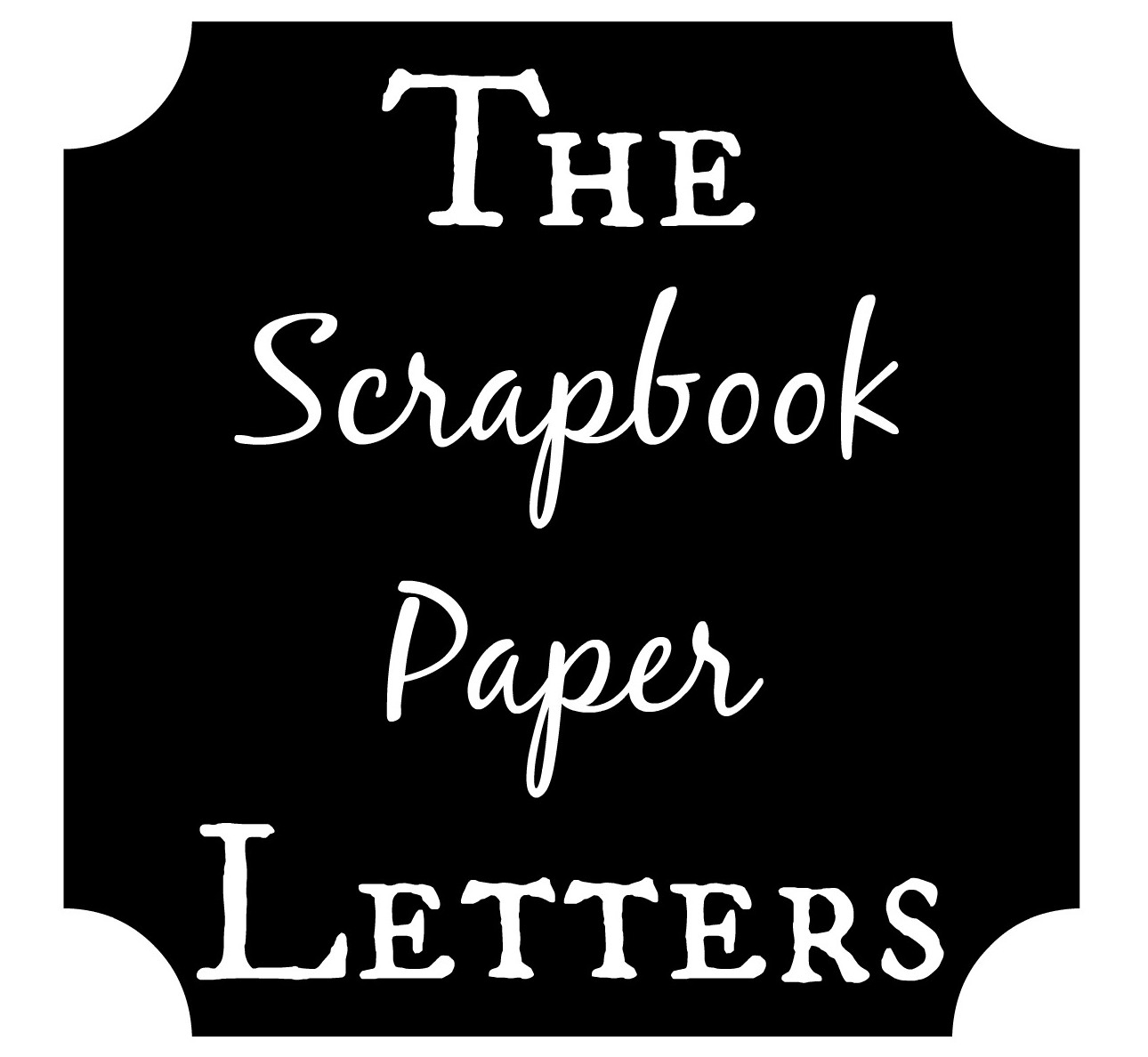 Scrapbook paper letters