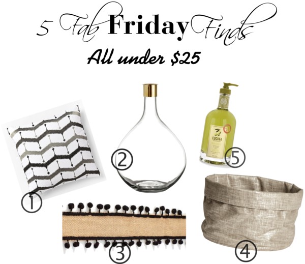5 fab friday finds for the home