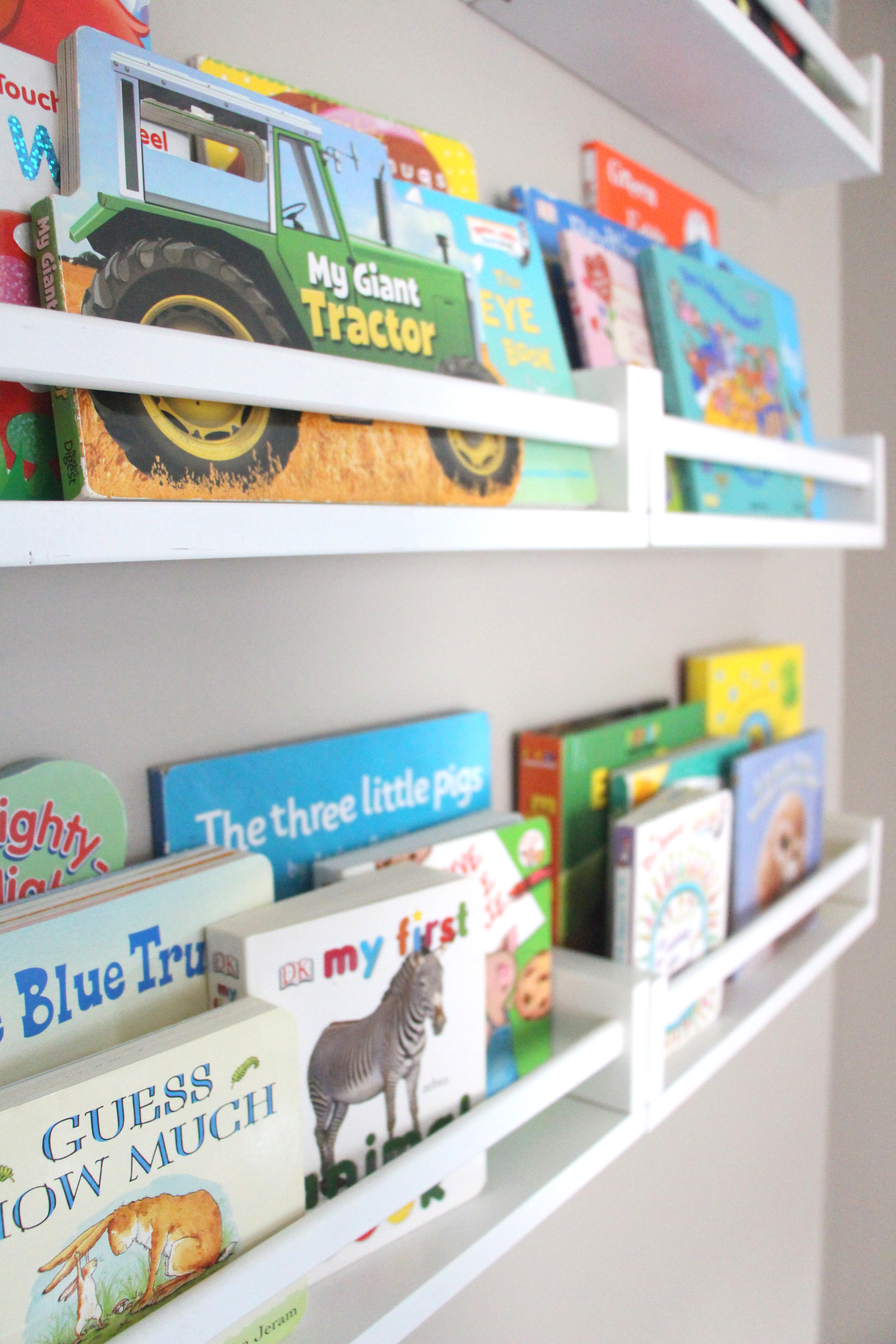 Playroom Reading Nook Part 2 Ikea Spice Rack Bookshelves This