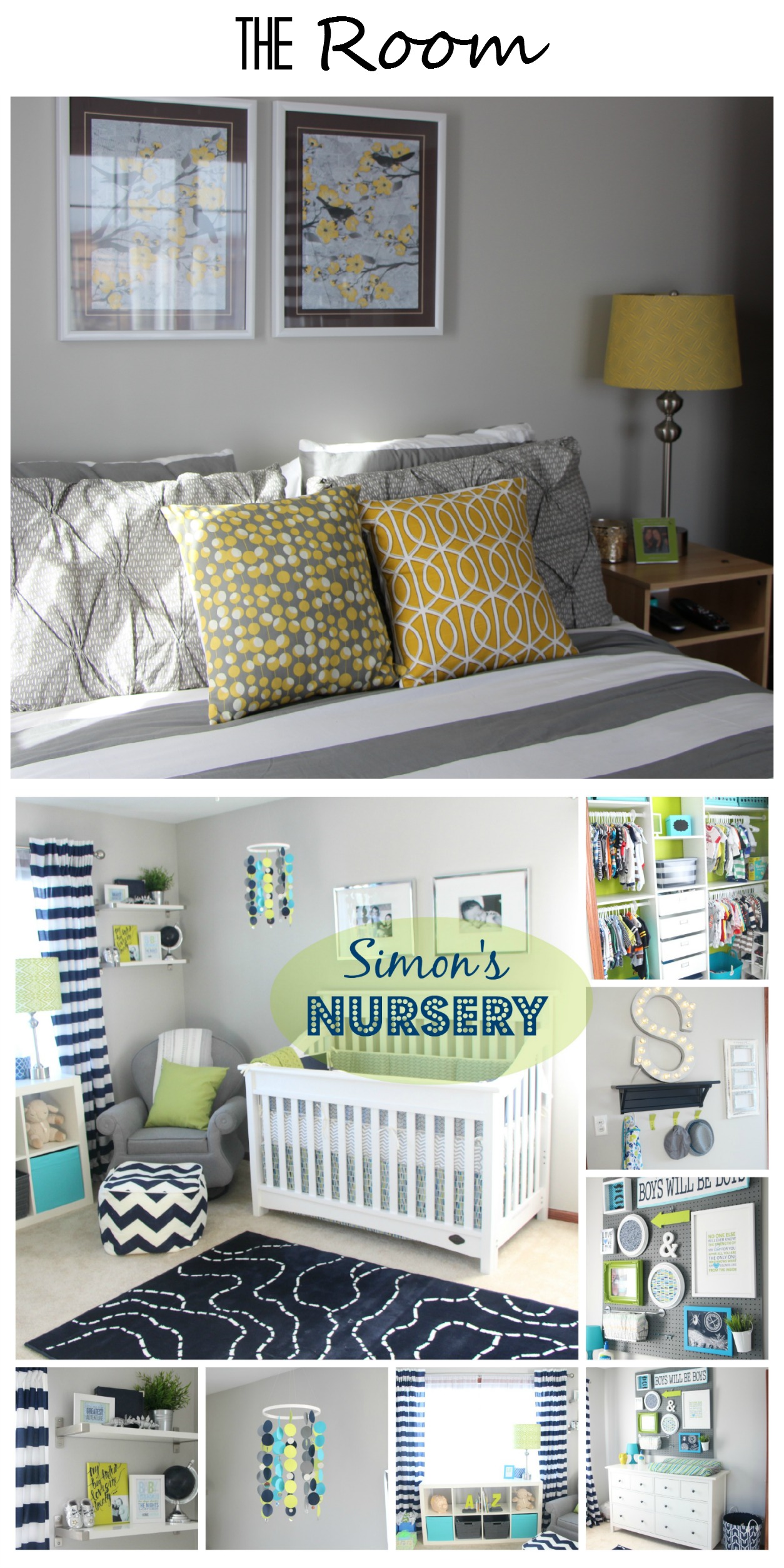 Nursery before and after