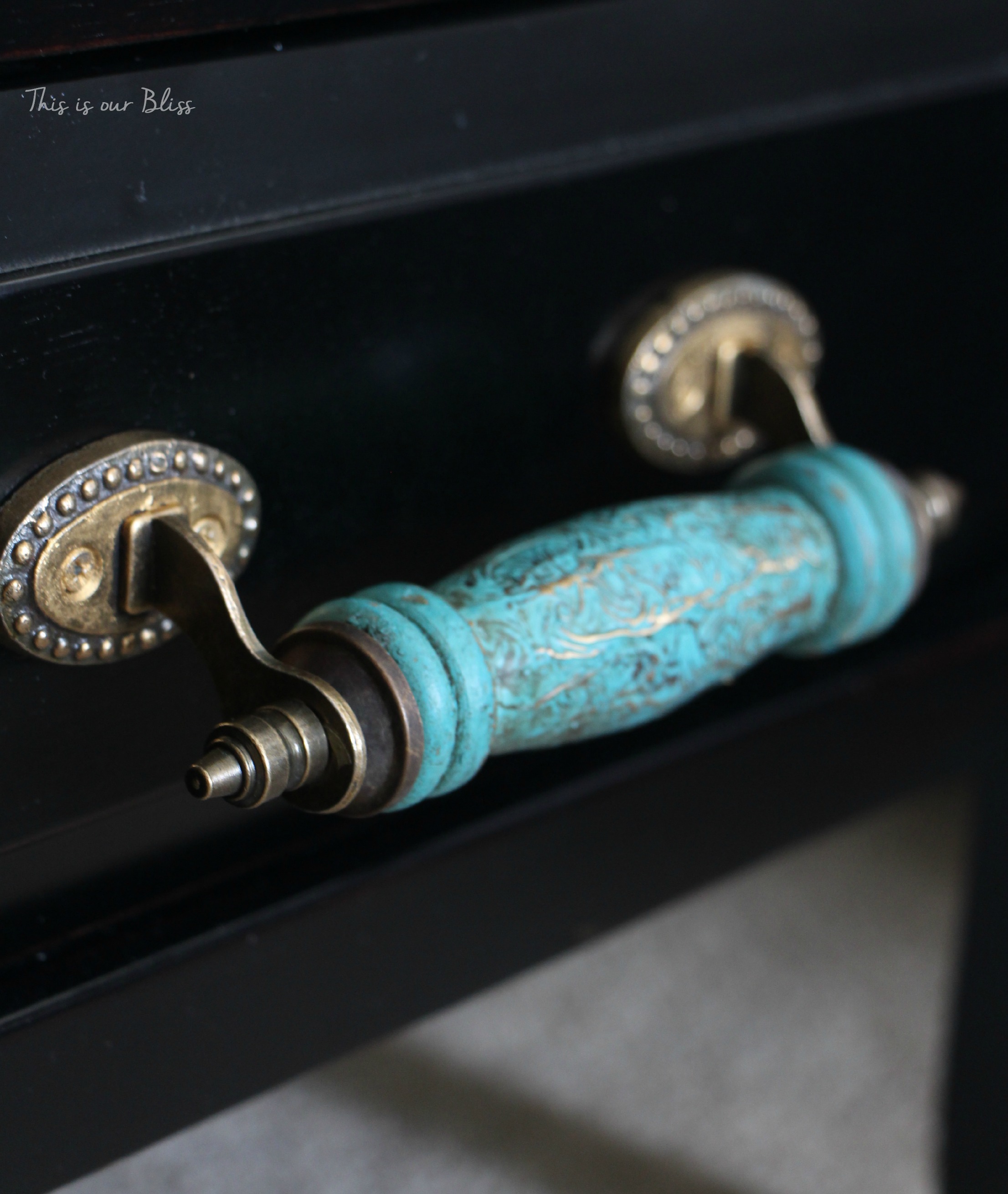 bedside table pulls - Guestroom revamp - one room challenge - this is our bliss
