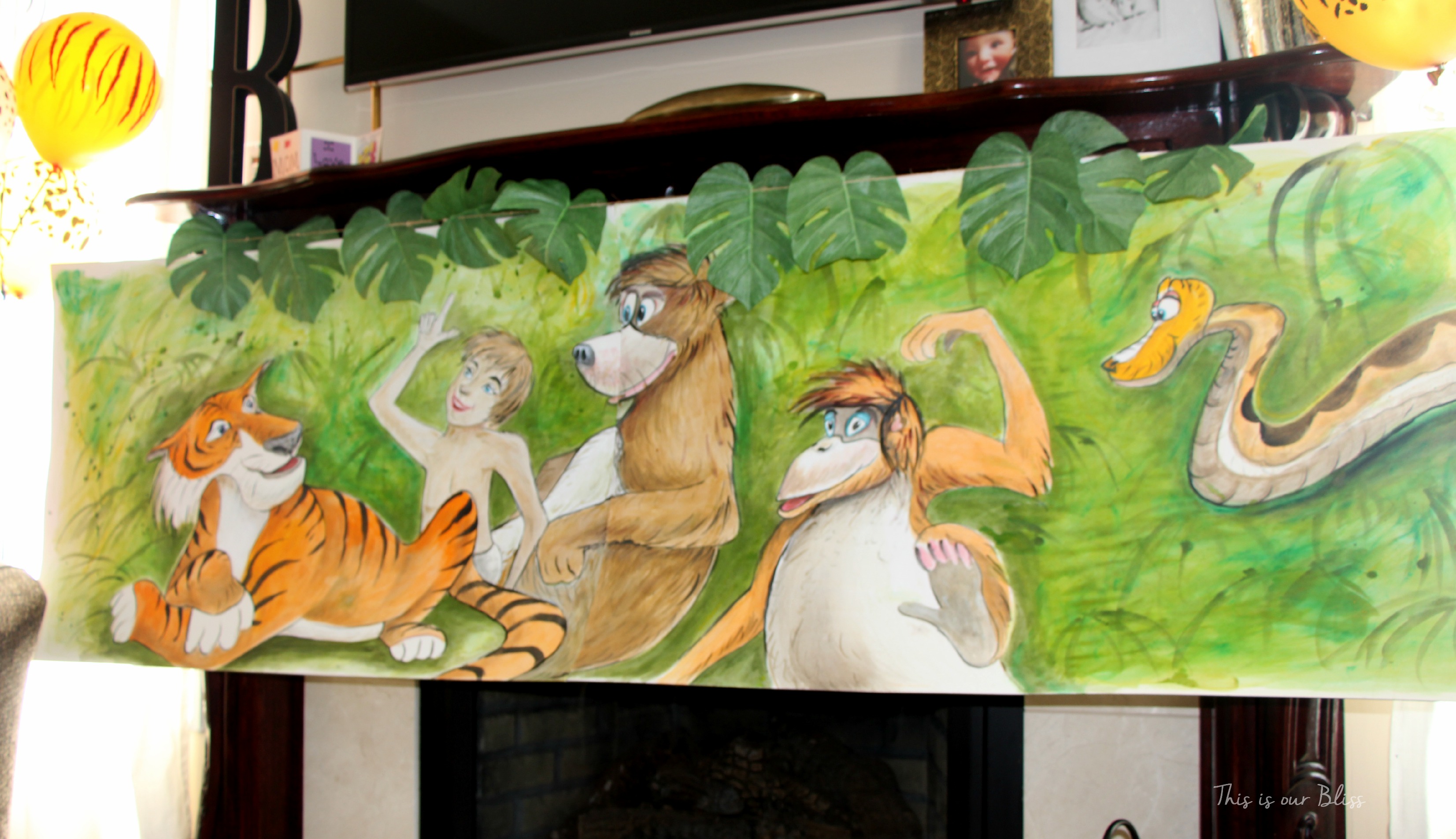 Welcome to the jungle - safari party - birthday party - jungle book canvas - this is our bliss